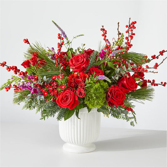 Big Red Bow Bouquet –  Heliconia Flowers Of Colombia, Cuddebackville NY