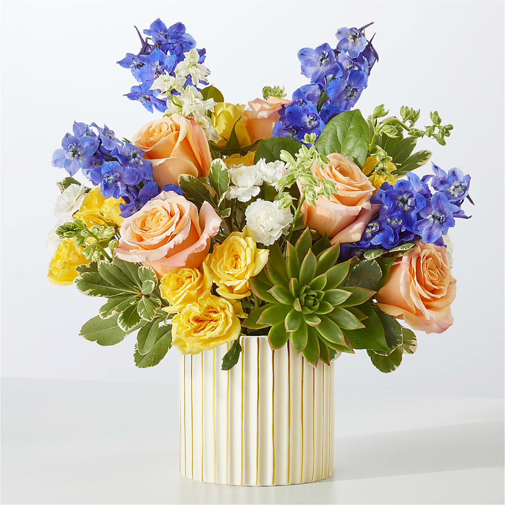 Cobalt Reverie Bouquet –  Heliconia Flowers Of Colombia, Cuddebackville NY