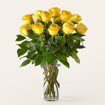 Long Stem Yellow Rose Bouquet –  Heliconia Flowers Of Colombia, Cuddebackville NY