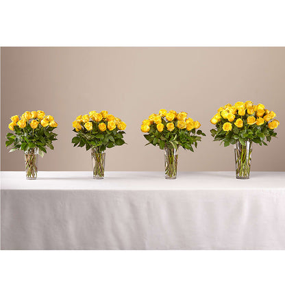 Long Stem Yellow Rose Bouquet –  Heliconia Flowers Of Colombia, Cuddebackville NY