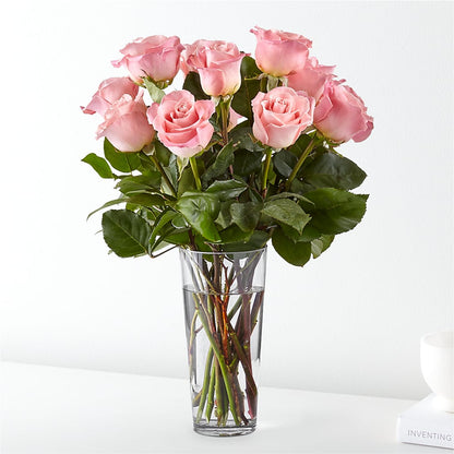 Long Stem Pink Rose Bouquet –  Heliconia Flowers Of Colombia, Cuddebackville NY