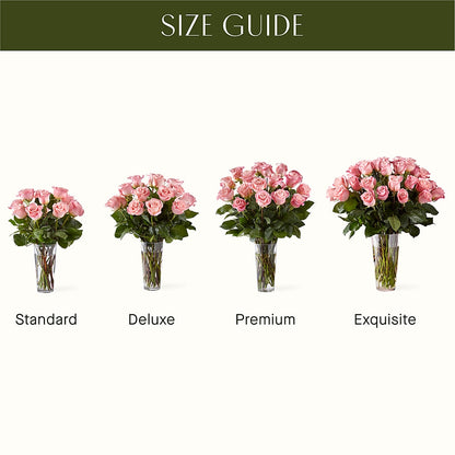 Long Stem Pink Rose Bouquet –  Heliconia Flowers Of Colombia, Cuddebackville NY