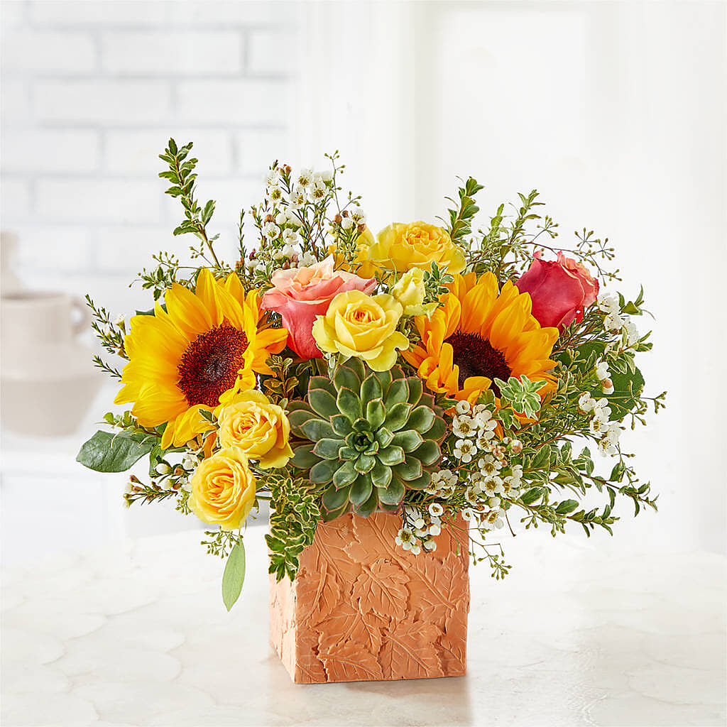 Sunflower Season Bouquet –  Heliconia Flowers Of Colombia, Cuddebackville NY