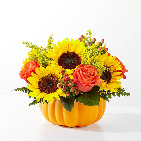 Pick of the Patch Pumpkin Bouquet –  Heliconia Flowers Of Colombia, Cuddebackville NY
