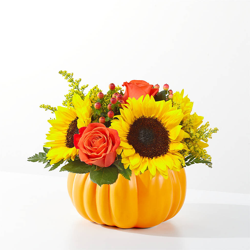Pick of the Patch Pumpkin Bouquet –  Heliconia Flowers Of Colombia, Cuddebackville NY