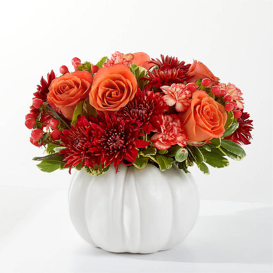 Autumn Air Pumpkin Bouquet –  Heliconia Flowers Of Colombia, Cuddebackville NY