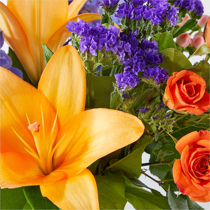 Radiant Citrus Bouquet –  Heliconia Flowers Of Colombia, Cuddebackville NY
