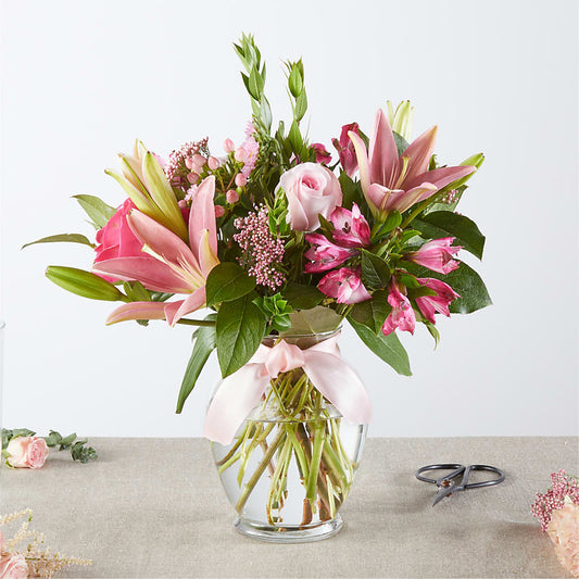 Pink Ribbon - A Florist Original –  Heliconia Flowers Of Colombia, Cuddebackville NY