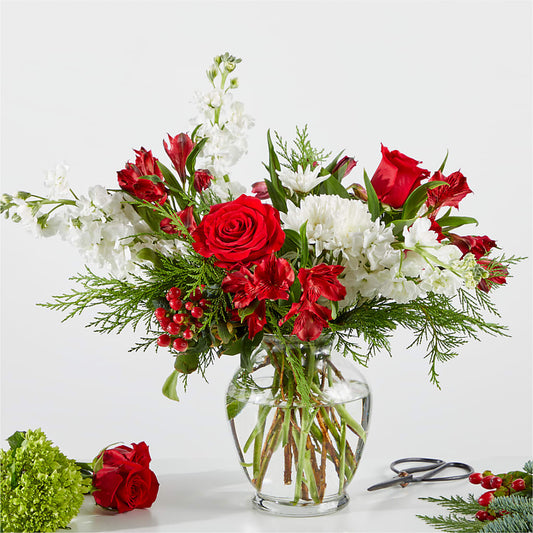 Merry Moment Bouquet – A Florist Original –  Heliconia Flowers Of Colombia, Cuddebackville NY