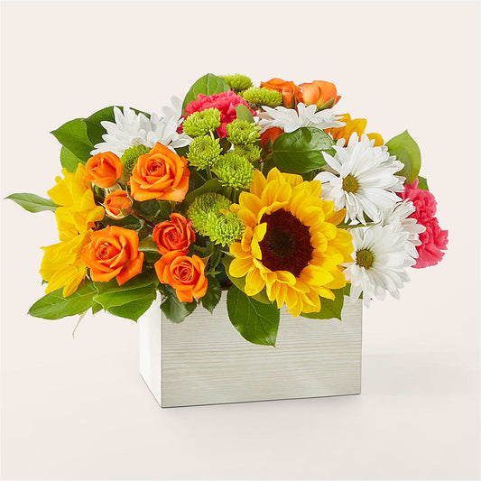 Sun-drenched Blooms Box Bouquet –  Heliconia Flowers Of Colombia, Cuddebackville NY