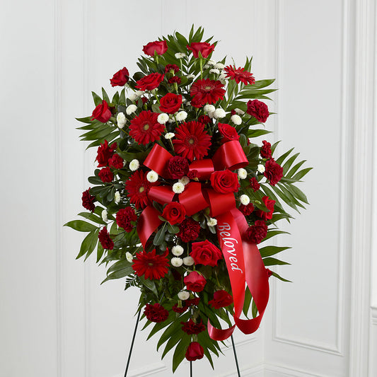 Treasured Memories Standing Spray –  Heliconia Flowers Of Colombia, Cuddebackville NY