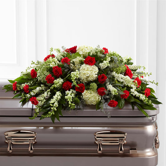 Sincerity Casket Spray –  Heliconia Flowers Of Colombia, Cuddebackville NY