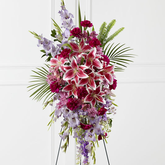 Tender Touch Standing Spray –  Heliconia Flowers Of Colombia, Cuddebackville NY