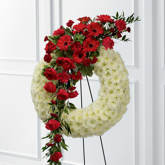 Graceful Tribute Wreath –  Heliconia Flowers Of Colombia, Cuddebackville NY