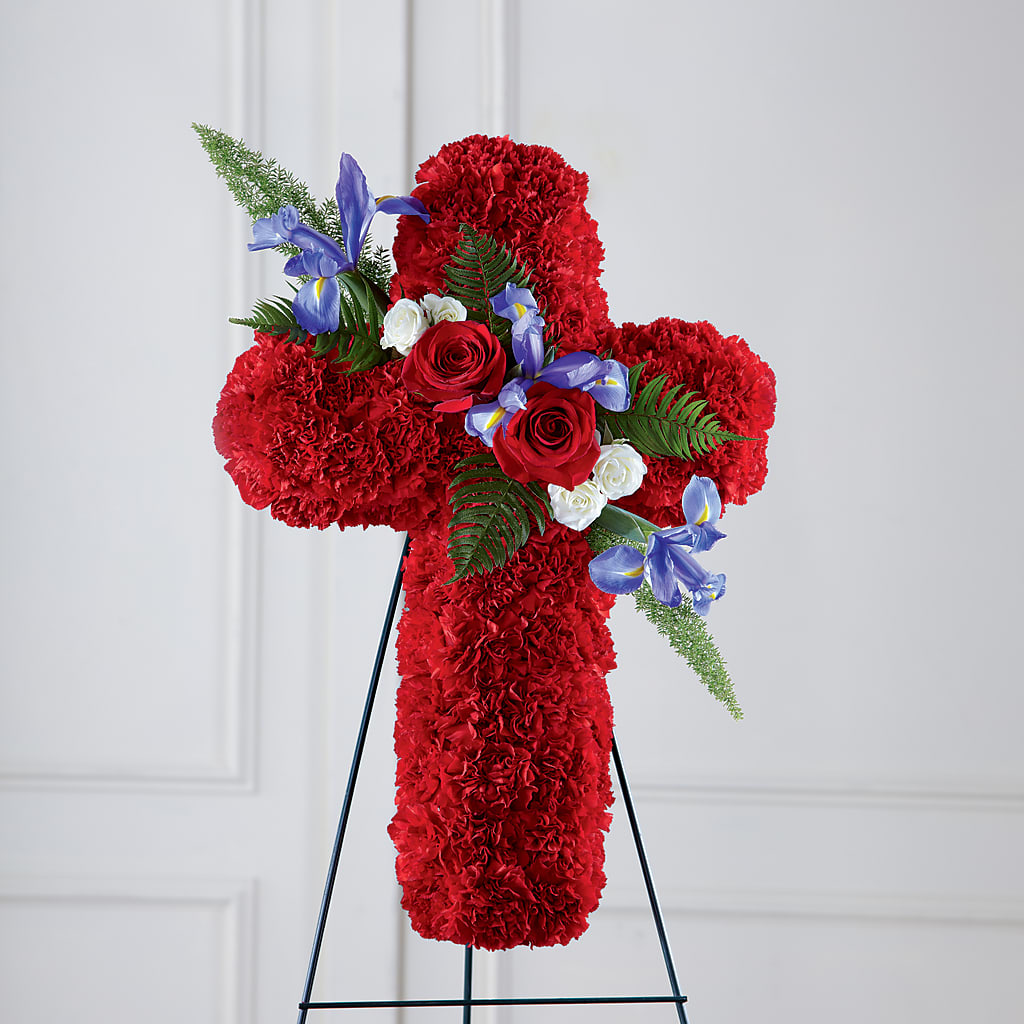 Faithful Hero Floral Cross –  Heliconia Flowers Of Colombia, Cuddebackville NY