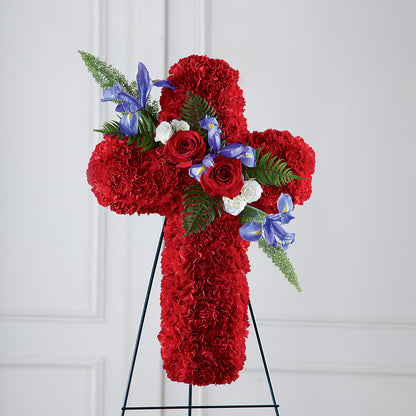 Faithful Hero Floral Cross –  Heliconia Flowers Of Colombia, Cuddebackville NY