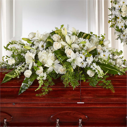Abundance Casket Spray –  Heliconia Flowers Of Colombia, Cuddebackville NY