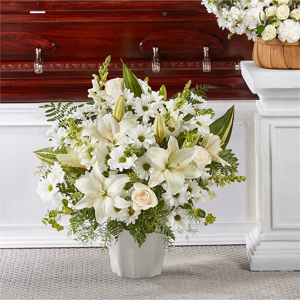Thoughts of Tranquility Floor Basket –  Heliconia Flowers Of Colombia, Cuddebackville NY