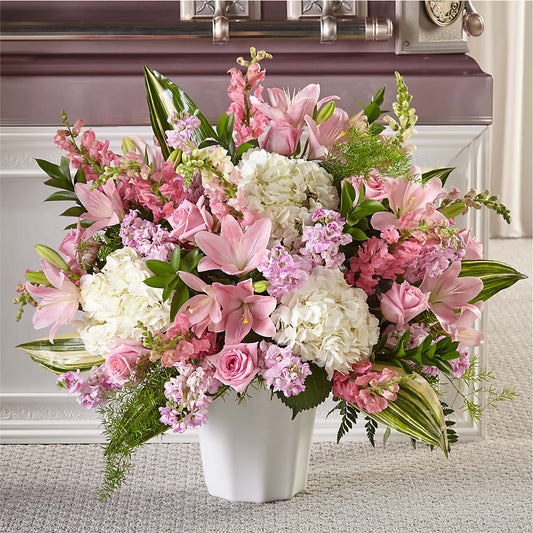 Simply Serene Floor Basket –  Heliconia Flowers Of Colombia, Cuddebackville NY