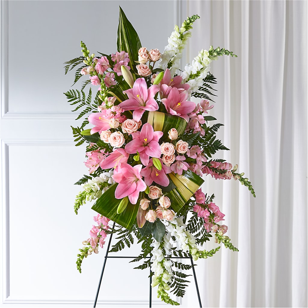 Elegant Embrace Standing Spray –  Heliconia Flowers Of Colombia, Cuddebackville NY