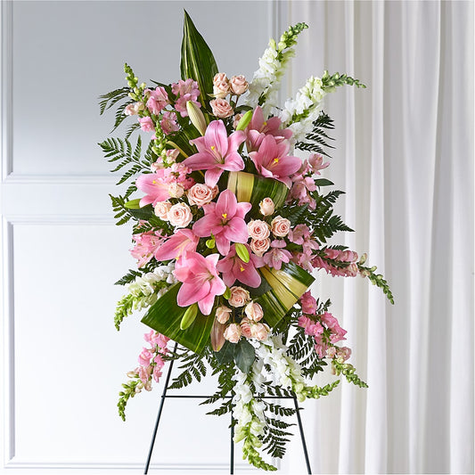 Elegant Embrace Standing Spray –  Heliconia Flowers Of Colombia, Cuddebackville NY