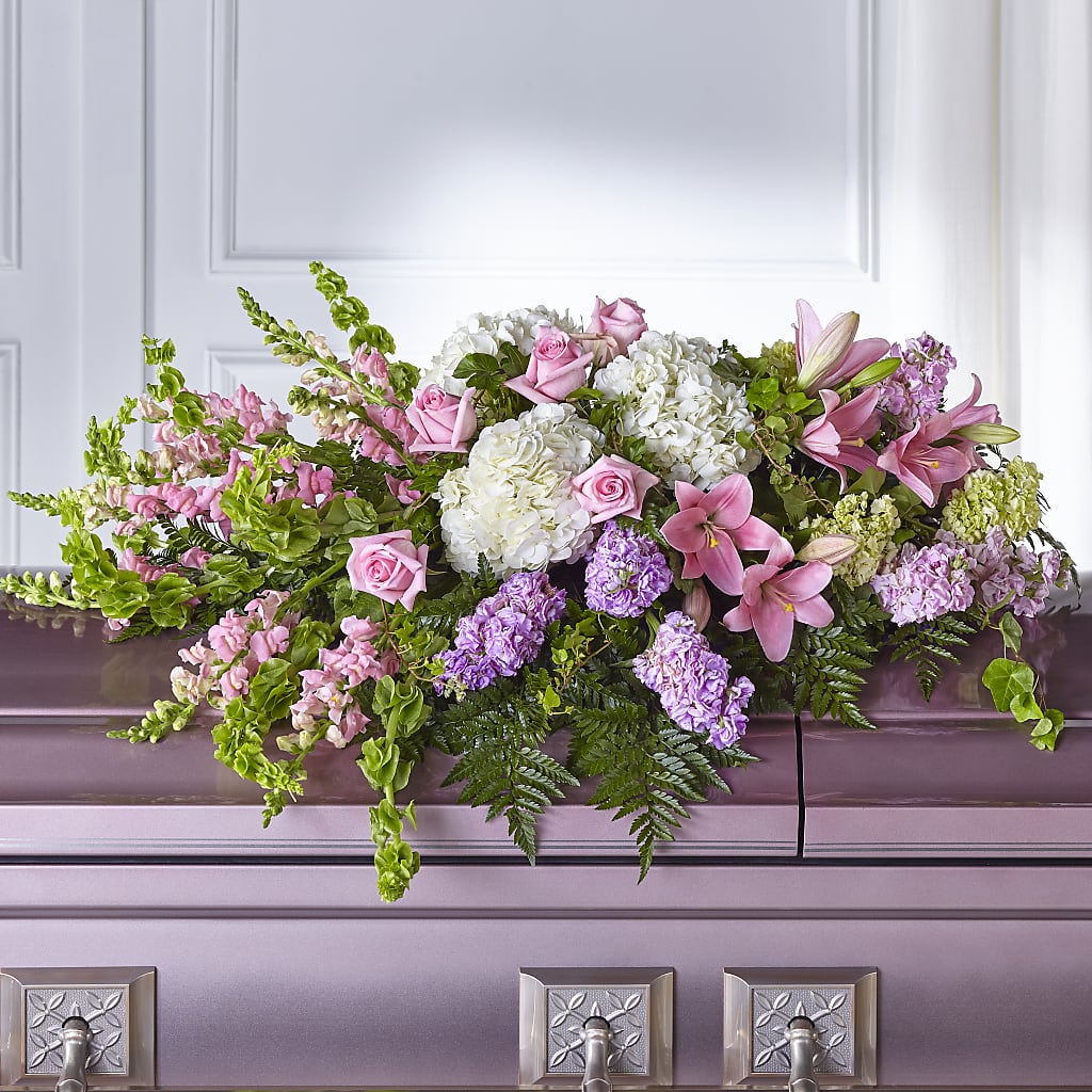 Life's Gratitude Casket Spray –  Heliconia Flowers Of Colombia, Cuddebackville NY