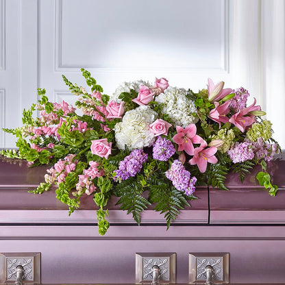 Life's Gratitude Casket Spray –  Heliconia Flowers Of Colombia, Cuddebackville NY