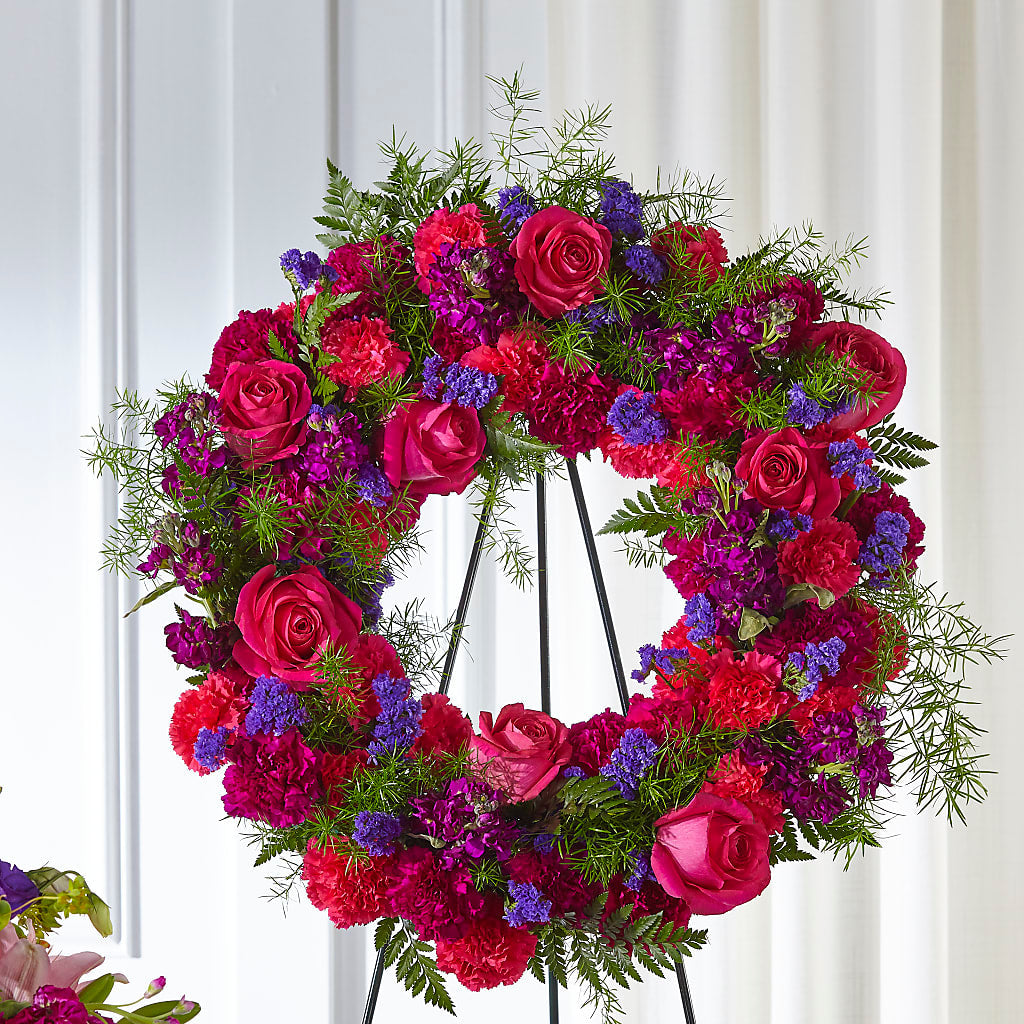 Calming Colors Wreath –  Heliconia Flowers Of Colombia, Cuddebackville NY