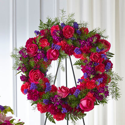 Calming Colors Wreath –  Heliconia Flowers Of Colombia, Cuddebackville NY