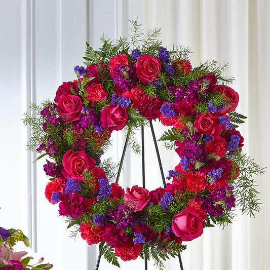 Calming Colors Wreath –  Heliconia Flowers Of Colombia, Cuddebackville NY