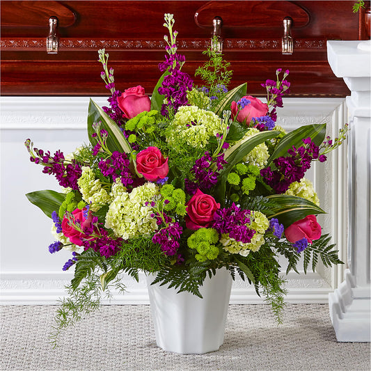 Beautiful Horizons Floor Basket –  Heliconia Flowers Of Colombia, Cuddebackville NY