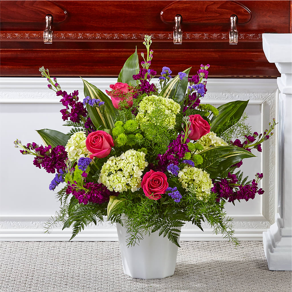 Beautiful Horizons Floor Basket –  Heliconia Flowers Of Colombia, Cuddebackville NY