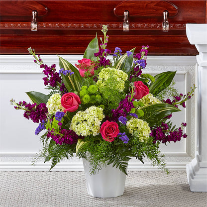 Beautiful Horizons Floor Basket –  Heliconia Flowers Of Colombia, Cuddebackville NY