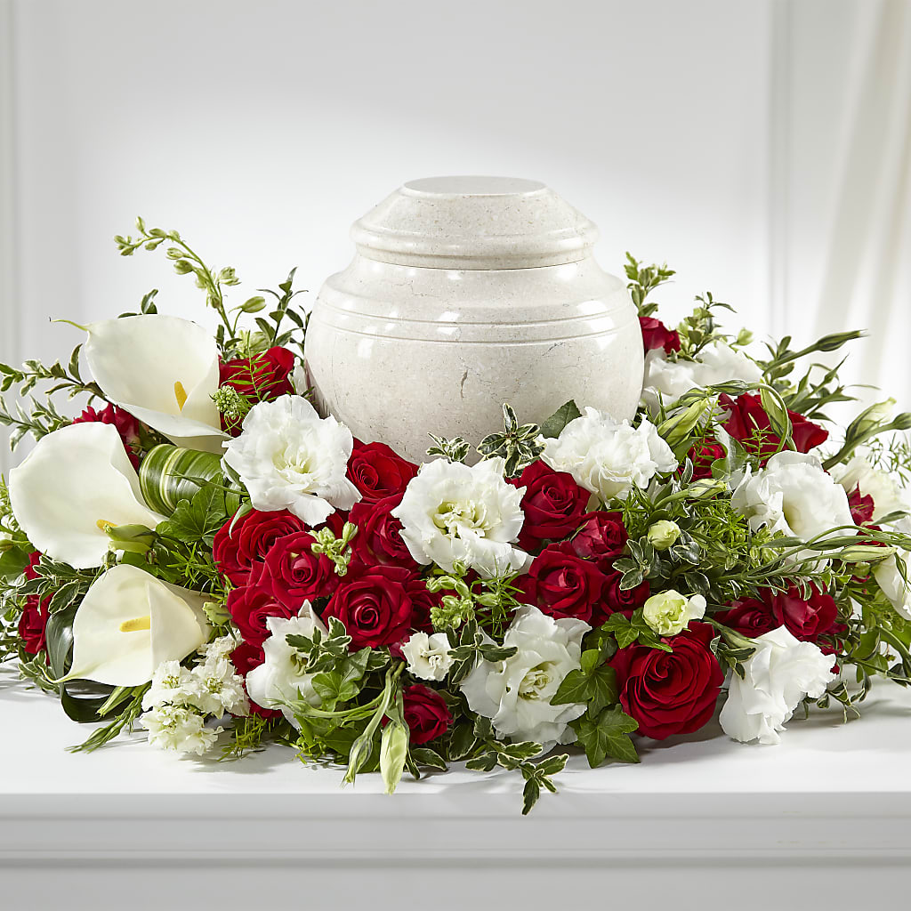 In My Memories Cremation Adornment –  Heliconia Flowers Of Colombia, Cuddebackville NY