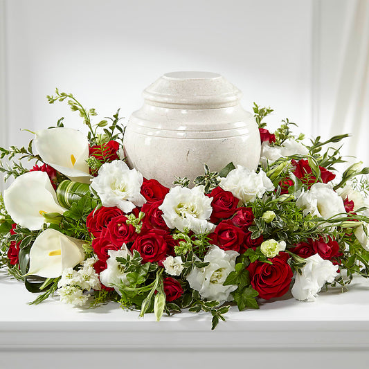 In My Memories Cremation Adornment –  Heliconia Flowers Of Colombia, Cuddebackville NY