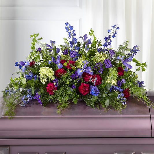 Always Treasured Casket Spray –  Heliconia Flowers Of Colombia, Cuddebackville NY