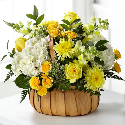 Rustic Remembrance Basket –  Heliconia Flowers Of Colombia, Cuddebackville NY