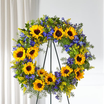 Bright Rays Wreath –  Heliconia Flowers Of Colombia, Cuddebackville NY