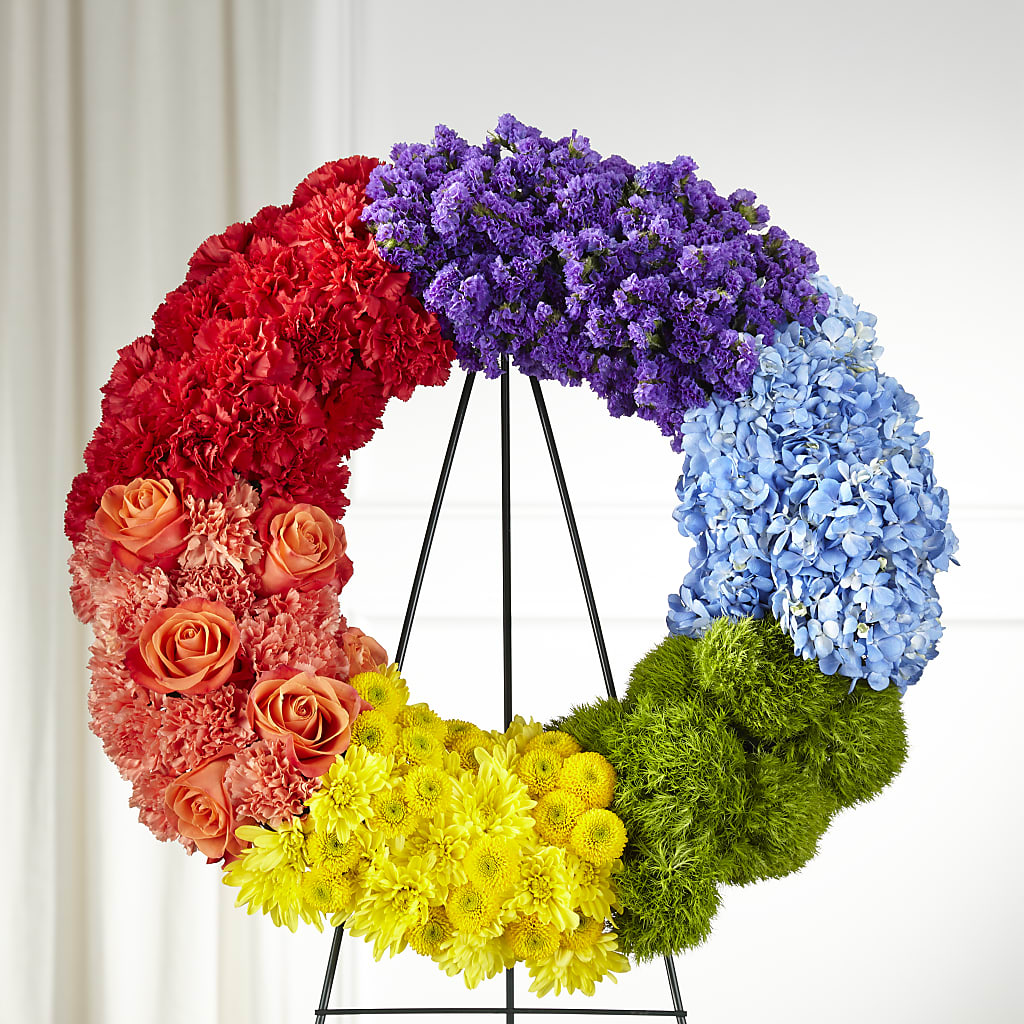 Circle of Love Wreath –  Heliconia Flowers Of Colombia, Cuddebackville NY