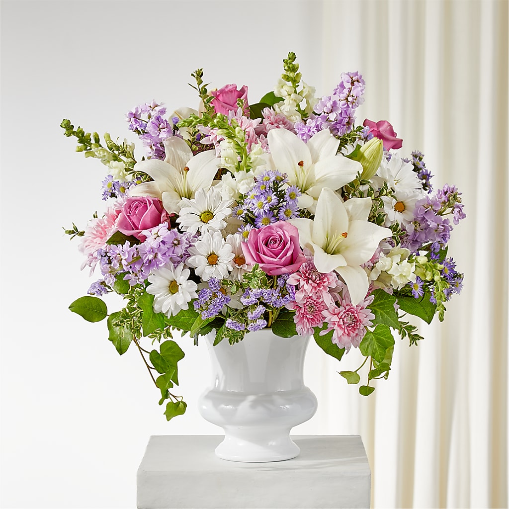 Remarkable Life Urn Arrangement –  Heliconia Flowers Of Colombia, Cuddebackville NY