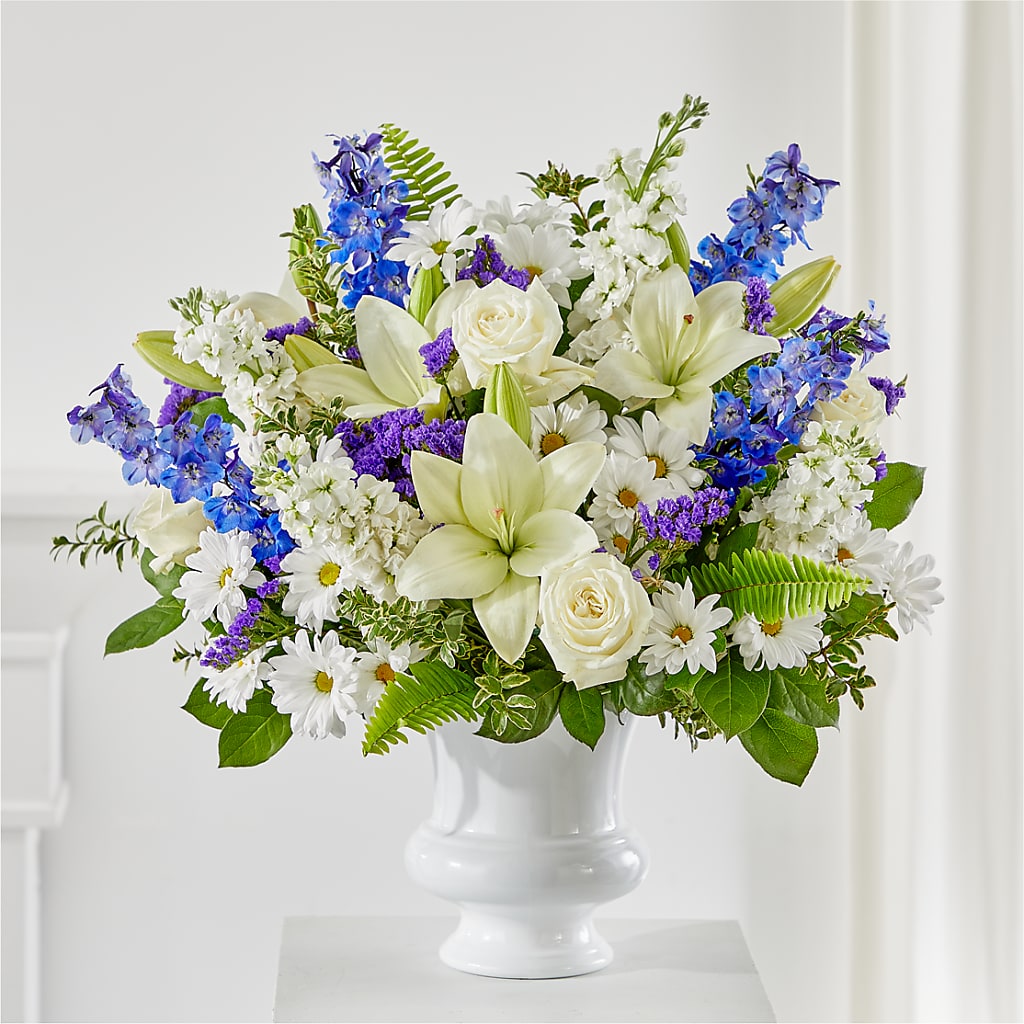 Expressions of Hope Urn Arrangement –  Heliconia Flowers Of Colombia, Cuddebackville NY