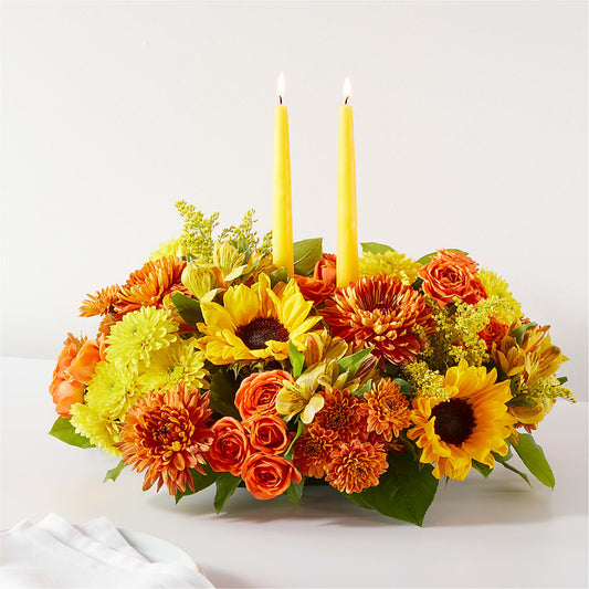 Autumn Harmony Centerpiece –  Heliconia Flowers Of Colombia, Cuddebackville NY