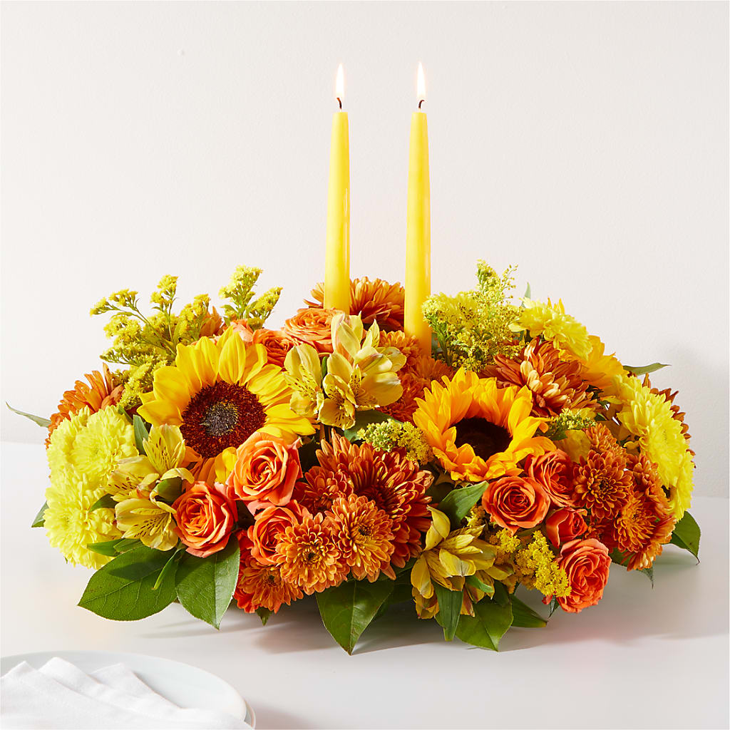 Autumn Harmony Centerpiece –  Heliconia Flowers Of Colombia, Cuddebackville NY