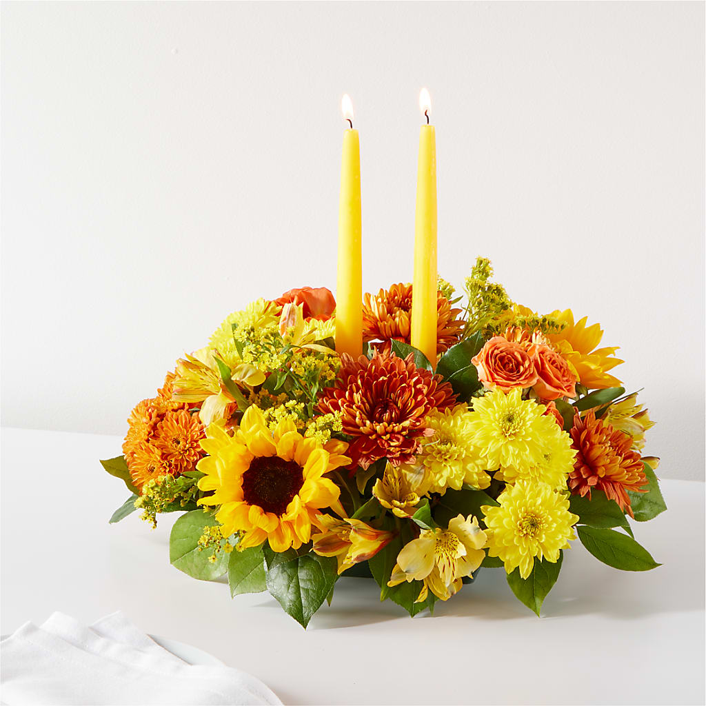 Autumn Harmony Centerpiece –  Heliconia Flowers Of Colombia, Cuddebackville NY