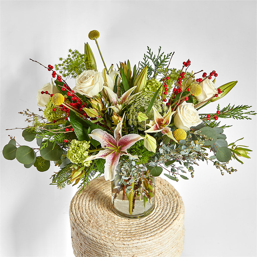 Berry & Bright Bouquet –  Heliconia Flowers Of Colombia, Cuddebackville NY