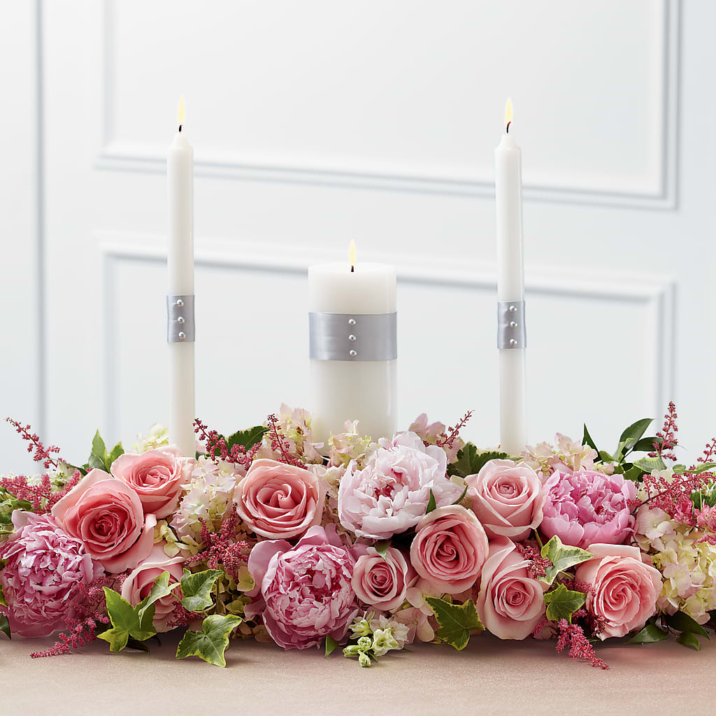 Worldwide Romance Unity Candle Arrangement –  Heliconia Flowers Of Colombia, Cuddebackville NY