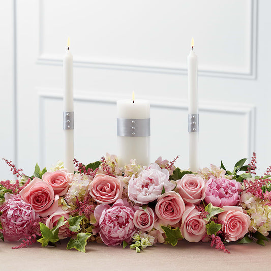 Worldwide Romance Unity Candle Arrangement –  Heliconia Flowers Of Colombia, Cuddebackville NY