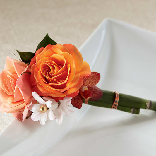 Sunset Dream Boutonniere –  Heliconia Flowers Of Colombia, Cuddebackville NY