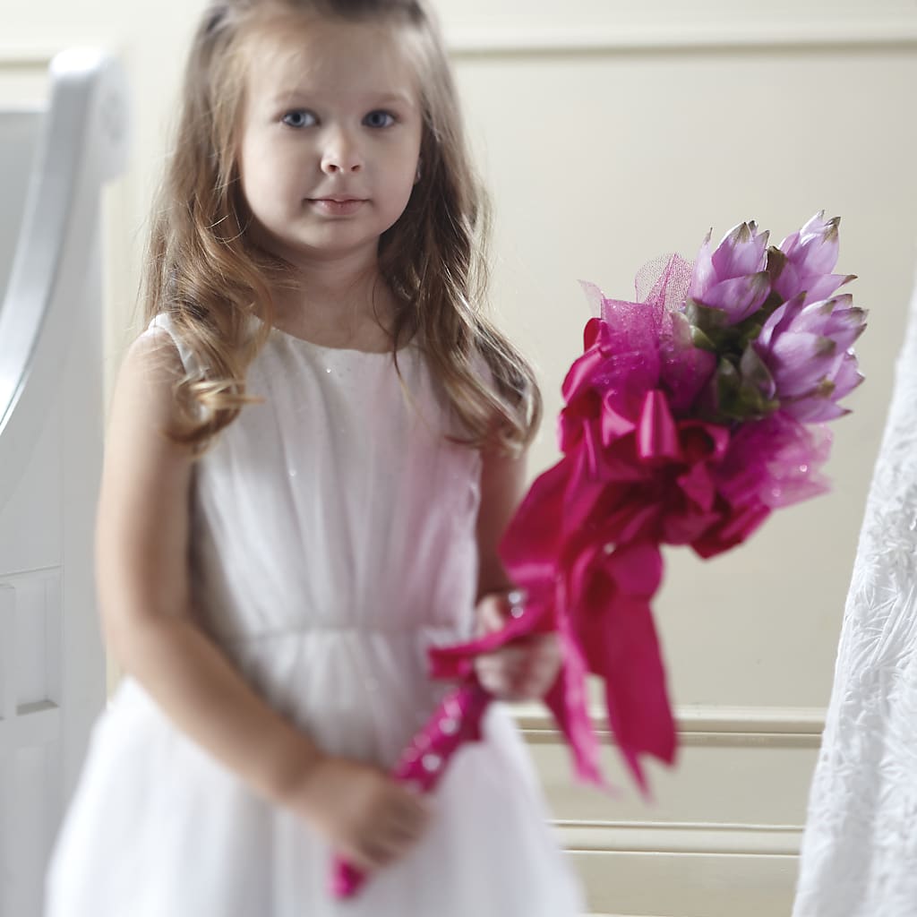 Sparkle Pink Flower Girl Bouquet –  Heliconia Flowers Of Colombia, Cuddebackville NY