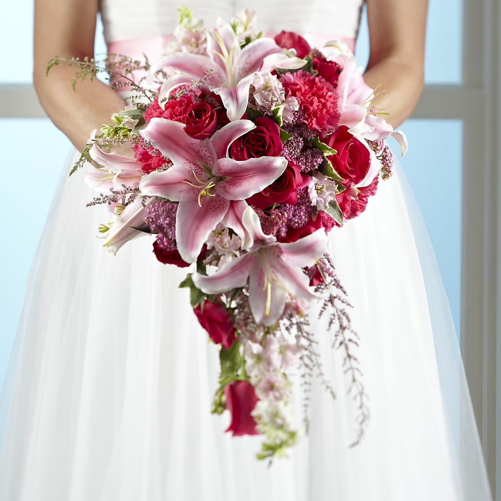 Lily & Rose Bouquet –  Heliconia Flowers Of Colombia, Cuddebackville NY